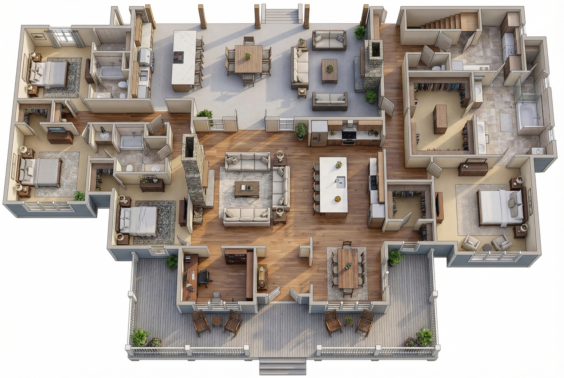 AI Render Output — Floorplan